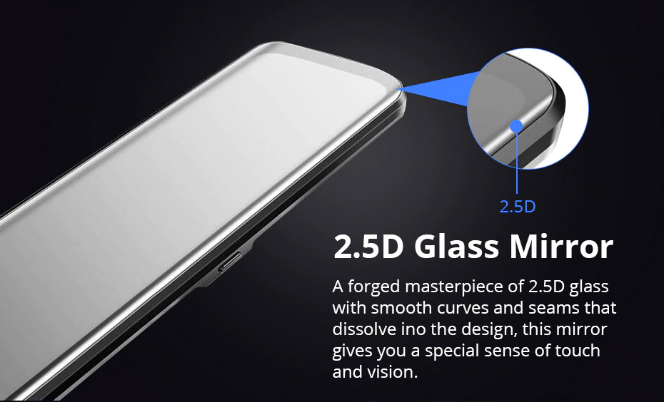 2.5d glass mirror