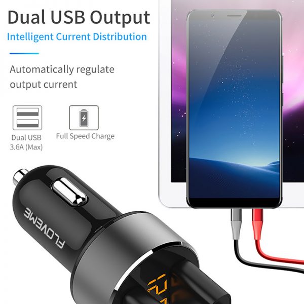 dual portable usb car charge