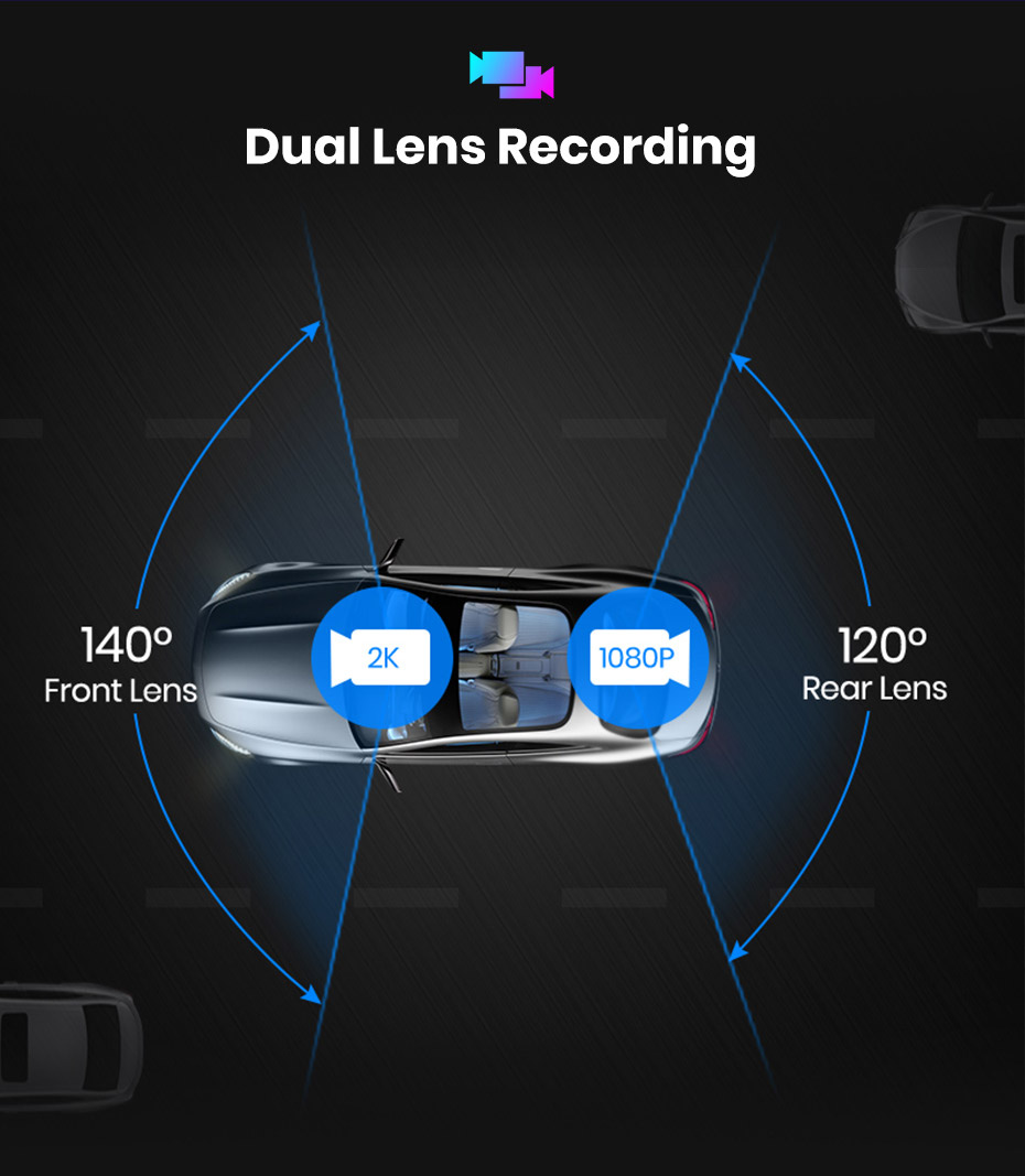 front and rear dual lens recording
