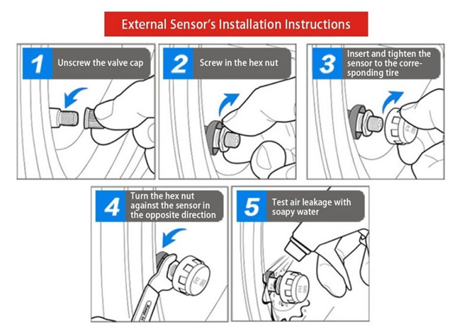 install tire pressure sensor