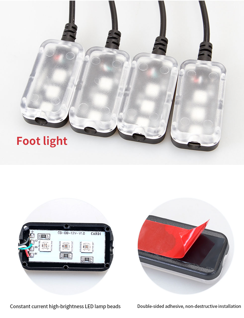 led car lights inside