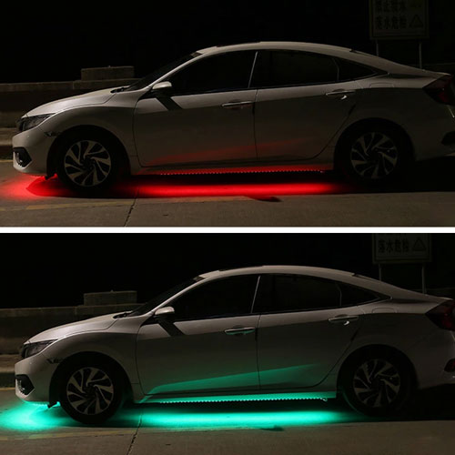 led lights under car