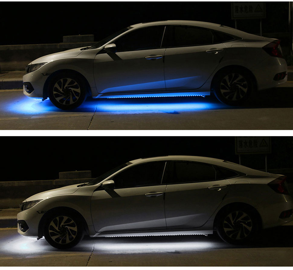 lights under car blue