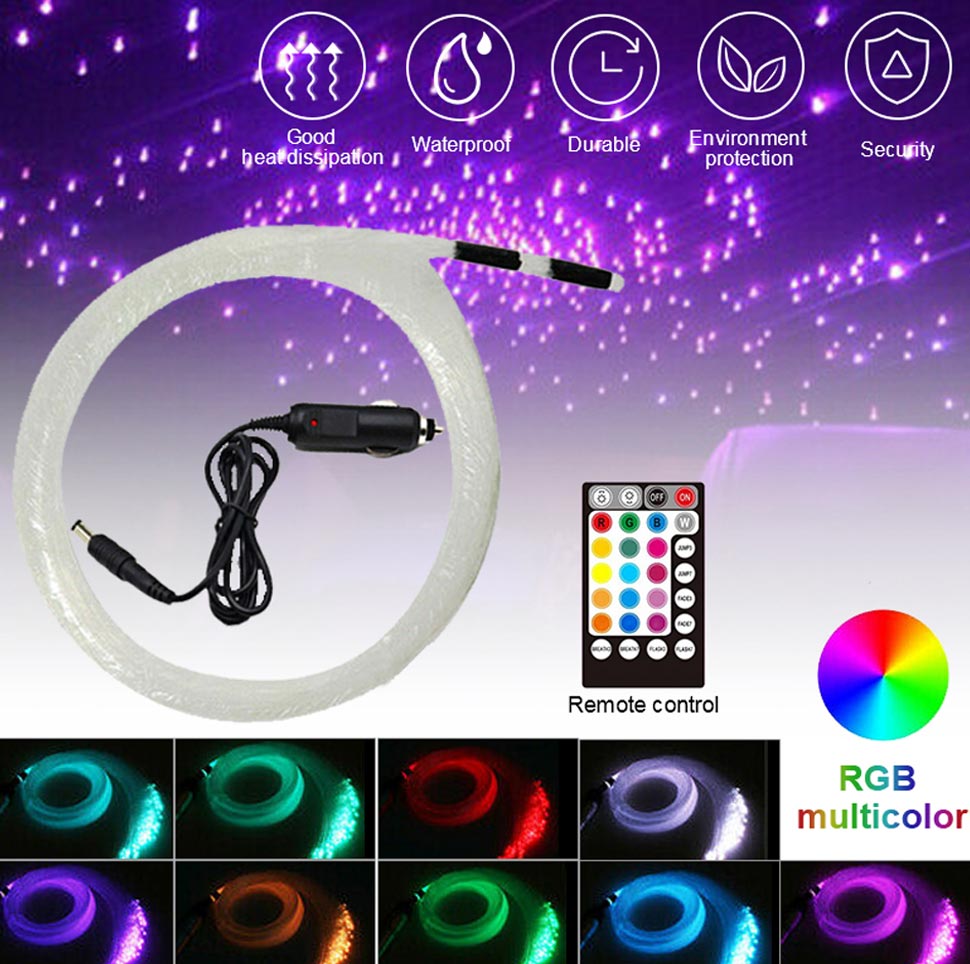 fiber optic lights for car headliner