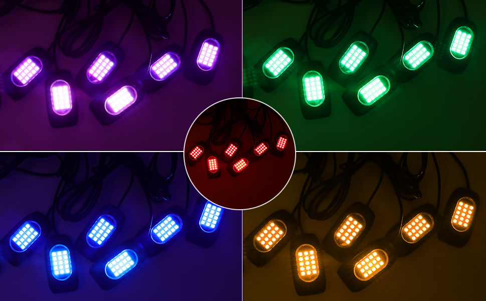 rgb rock lights kits