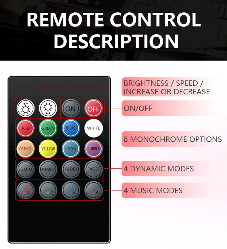 led interior lights app control