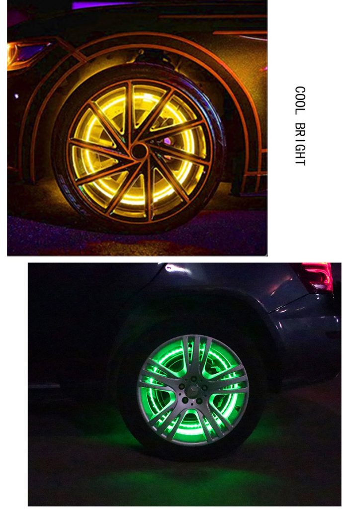 Waterproof LED Wheel Lights on Car Tire IVOOE