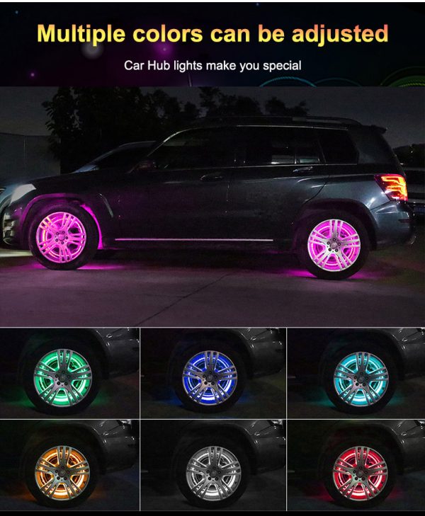 Waterproof LED Wheel Lights on Car Tire IVOOE
